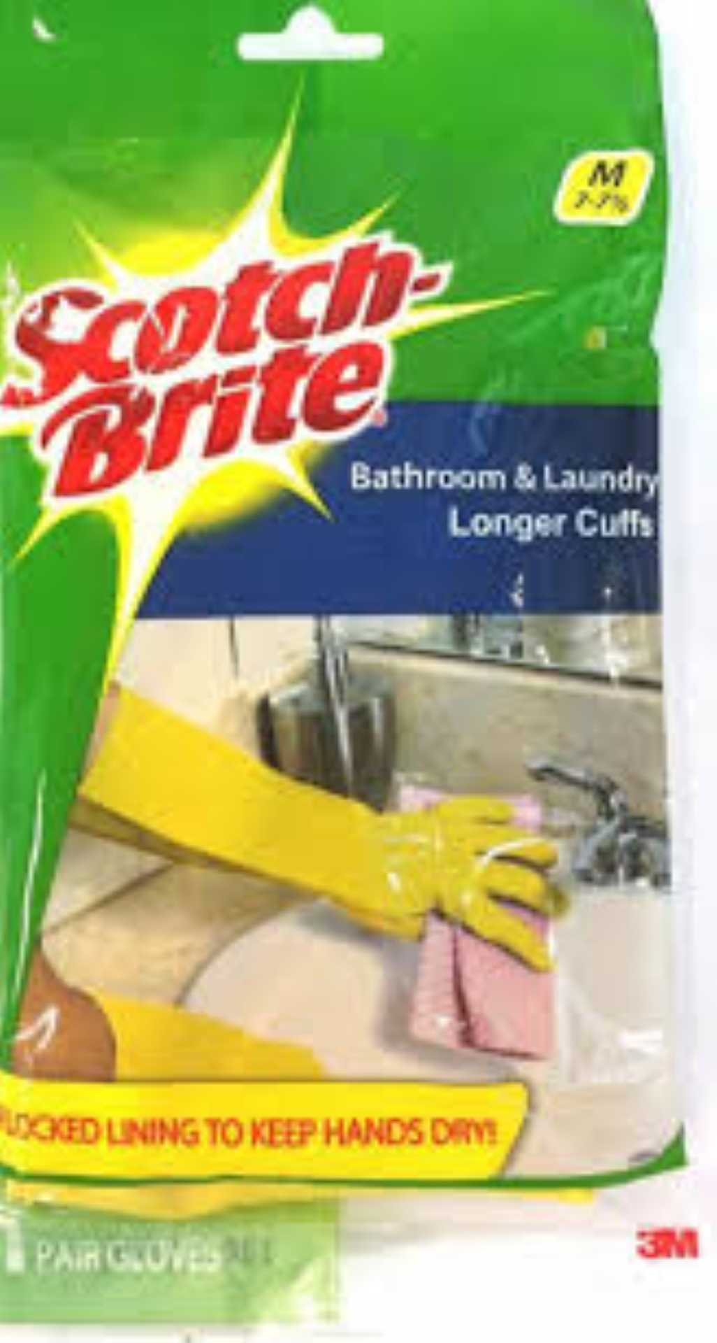SCOTCH BRITE B/ROOM&LAUNDRY GLOVES MEDIUM